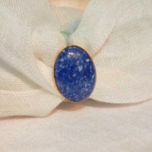 New scarf clip blue stone